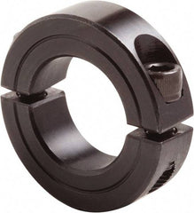 Climax Metal Products - 5" Bore, Steel, Two Piece Clamp Collar - 6-1/4" Outside Diam, 7/8" Wide - Exact Industrial Supply