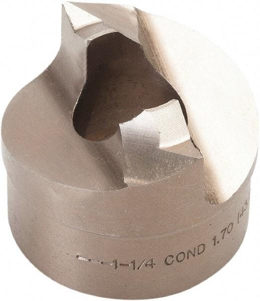Greenlee - 1-1/4" Conduit Round Punch - 1.7" Hole Diam - Exact Industrial Supply