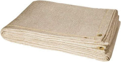 Steiner - 8' High x 6' Wide x 0.05" Thick Fiberglass Welding Blanket - Tan, Grommet - Exact Industrial Supply