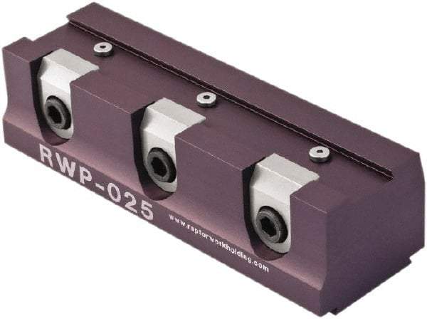 Raptor Workholding - 3/4" Jaw Width, 1-1/2" High x 6" Long x 2" Wide Dovetail Vise - For Use with 4 & 5 Axis Workholding Systems - Exact Industrial Supply