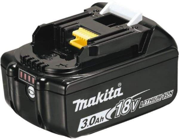 Makita - 18 Volt Lithium-Ion Power Tool Battery - 3 Ahr Capacity, 30 min Charge Time, Series LXT - Exact Industrial Supply