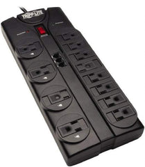 Tripp-Lite - 12 Outlets, 120 VAC15 Amps, 8' Cord, Power Outlet Strip - Floor, Keyhole Mount, 5-15 NEMA Configuration, 10.3" Strip - Exact Industrial Supply