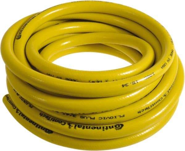 Continental ContiTech - 1" ID x 1.38" OD 50' Long Multipurpose Air Hose - 250 Working psi, -10 to 158°F, Yellow - Exact Industrial Supply