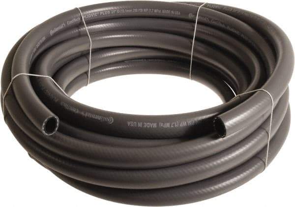 Continental ContiTech - 1" ID x 1.38" OD 50' Long Multipurpose Air Hose - 250 Working psi, -10 to 158°F, Gray - Exact Industrial Supply