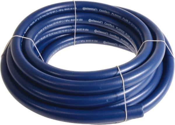 Continental ContiTech - 3/4" ID x 1.11" OD 200' Long Multipurpose Air Hose - 250 Working psi, -10 to 158°F, Blue - Exact Industrial Supply