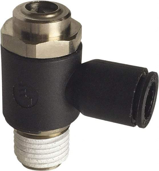 Legris - Speed & Flow Control Valves   Valve Type: Compact Meter Out Flow Control    Male Thread Size: 1/8 - Exact Industrial Supply