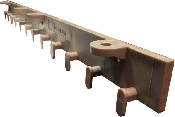 Clearway Door - 2' Long Polymer Compound Dock Strip Door Boltless Mounting Hardware - Use with PVC Strips - Exact Industrial Supply