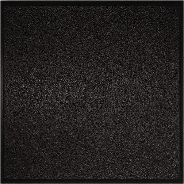 Genesis - 23-3/4" Long x 23-3/4" Wide x 0.11" Thick, Vinyl Ceiling Tile - ASTM E-84 Specification, Black - Exact Industrial Supply