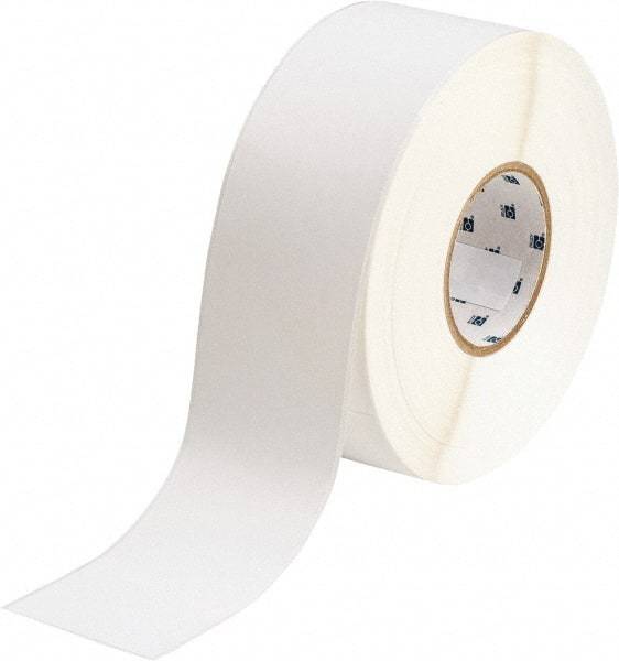 Brady - 2-1/4" Wide x 1,200" Long, White Vinyl Tape - For BradyJet J5000 - Exact Industrial Supply