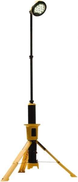 Pelican Products, Inc. - 14.4 Volt, Cordless, LED Portable Floor Work Light - 1 Head, 5,300 Lumens, Polypropylene, 39.9" High - Exact Industrial Supply