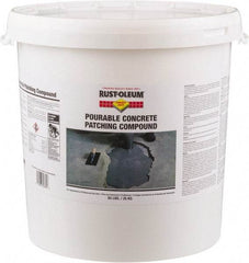 Rust-Oleum - 55 Lb Pail Concrete Patch - Gray, 46 Cu Ft/55 Lb Kit Coverage, Fiber Reinforced Portland Cement - Exact Industrial Supply