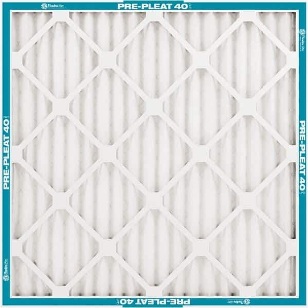 PrecisionAire - 18" Noml Height x 20" Noml Width x 2" Noml Depth, 30 to 35% Capture Efficiency, Wire-Backed Pleated Air Filter - MERV 8, Synthetic, Integrated Clay Coated Recycled Plastic Frame, For Any Unit - Exact Industrial Supply