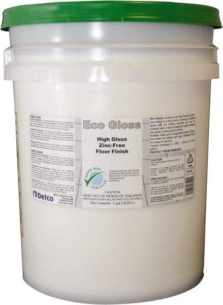 Detco - 5 Gal Pail Finish - Use on Resilient Flooring - Exact Industrial Supply