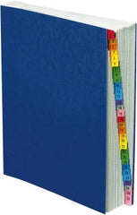Pendaflex - 8-1/2 x 11", Letter Size, Blue, Indexed Sorters - Exact Industrial Supply