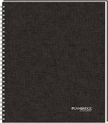 Cambridge - 80 Sheet, 8-1/2 x 11-3/4", Legal (Style) Meeting Notebook - Black - Exact Industrial Supply