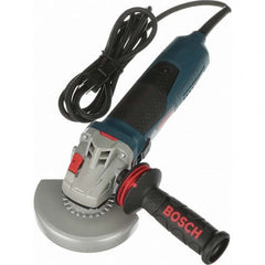 Bosch - 5" Wheel Diam, 11,500 RPM, Corded Angle & Disc Grinder - Exact Industrial Supply