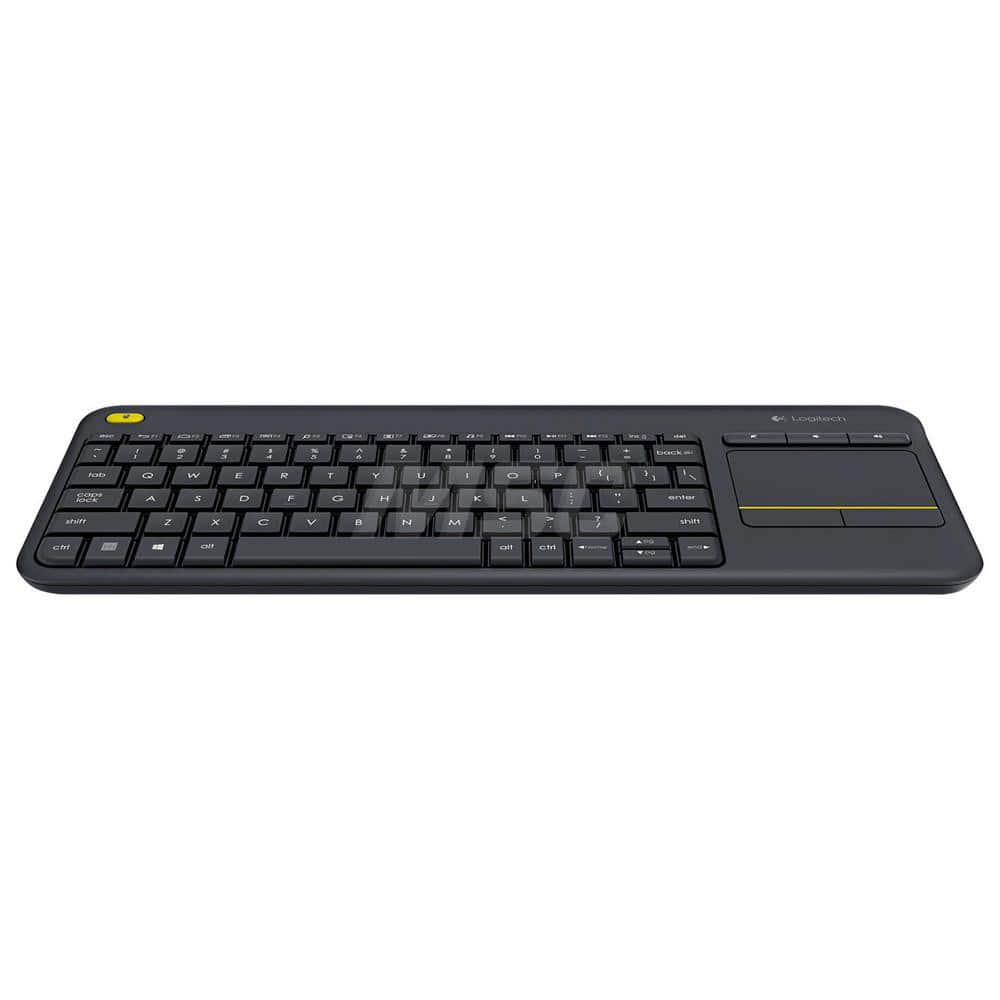 Logitech - Office Machine Supplies & Accessories; Office Machine/Equipment Accessory Type: Keyboard ; For Use With: Computers; Phones; Tablets ; Contents: Unifying Receiver; 2 AA Batteries (Pre-Installed); User Documentation ; Color: Black - Exact Industrial Supply