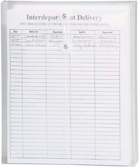 SMEAD - 8-1/2 x 11", Letter Size, Transparent Clear, Poly String & Button Envelope - Exact Industrial Supply