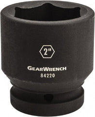 GearWrench - 1" Drive 3" Standard Impact Socket - 6 Points, 3-15/16" OAL - Exact Industrial Supply