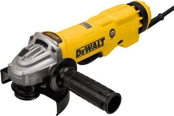 DeWALT - 4-1/2 & 5" Wheel Diam, 11,000 RPM, Corded Angle & Disc Grinder - 5/8-11 Spindle - Exact Industrial Supply