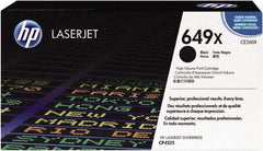 Hewlett-Packard - Black Toner Cartridge - Use with HP Color LaserJet Enterprise CP4525 - Exact Industrial Supply