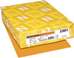 Neenah Paper - 8-1/2" x 11" Cosmic Orange Colored Copy Paper - Use with Laser Printers, Copiers, Inkjet Printers - Exact Industrial Supply