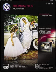 Hewlett-Packard - 8-1/2" x 11" White Photo Paper - Use with Inkjet Printers - Exact Industrial Supply