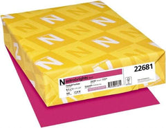 Neenah Paper - 8-1/2" x 11" Fireball Fuchsia Colored Copy Paper - Use with Laser Printers, Copiers, Inkjet Printers - Exact Industrial Supply