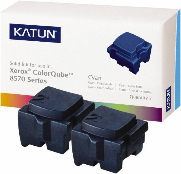 Katun - Cyan Ink Cartridge - Use with Xerox ColorQube 8570, 8580 - Exact Industrial Supply