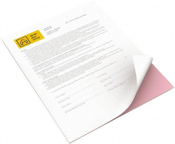 Xerox - 8-1/2" x 11" Pink & White Digital Carbonless Paper - Use with Laser Copiers, Laser Printers - Exact Industrial Supply