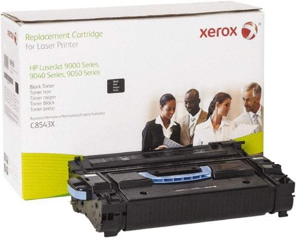 Xerox - Black Toner Cartridge - Use with HP LaserJet 9000, 9050, 9040mfp, 9050mfp, M9040, M9050 - Exact Industrial Supply