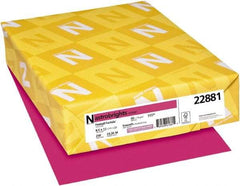 Neenah Paper - 8-1/2" x 11" Fireball Fuchsia Colored Copy Paper - Use with Laser Printers, Copiers, Inkjet Printers - Exact Industrial Supply
