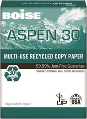 Boise - 8-1/2" x 11" White Copy Paper - Use with Laser Printers, High-Speed Copiers, Plain Paper Fax Machines - Exact Industrial Supply