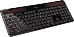 Logitech - Black Wireless Keyboard - Use with Windows XP, Vista, 7 - Exact Industrial Supply