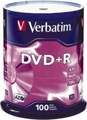 Verbatim - Silver DVD+R Disc - Use with CD, DVD - Exact Industrial Supply