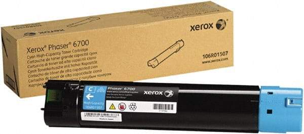 Xerox - Cyan Ink Cartridge - Use with Xerox Phaser 6700 - Exact Industrial Supply