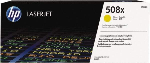Hewlett-Packard - Yellow Toner Cartridge - Use with HP Color LaserJet M553 - Exact Industrial Supply