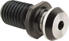 Accupro - A Style, CAT40 Taper, 5/8-11 Thread, 45° Angle Radius, High Torque Retention Knob - 1-5/8" OAL, 0.74" Knob Diam, 0.44" Flange Thickness, 0.64" from Knob to Flange - Exact Industrial Supply