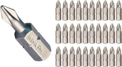 Wiha - #3, Insert Phillips Screwdriver Bit - 1/4" Drive, - Exact Industrial Supply