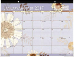 AT-A-GLANCE - 12 Sheet, 22 x 17", Desk Pad Calendar - Exact Industrial Supply