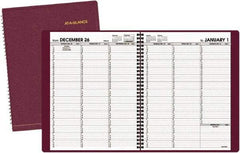 AT-A-GLANCE - 52 Sheet, 8-1/4 x 10-7/8", Appointment Book - Winestone - Exact Industrial Supply