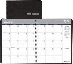 House of Doolittle - 12 Sheet, 8-1/2 x 11", Monthly Planner - Black - Exact Industrial Supply