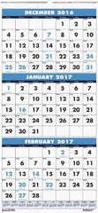 House of Doolittle - 7 Sheet, 12-1/4 x 26", Wall Calendar - Exact Industrial Supply