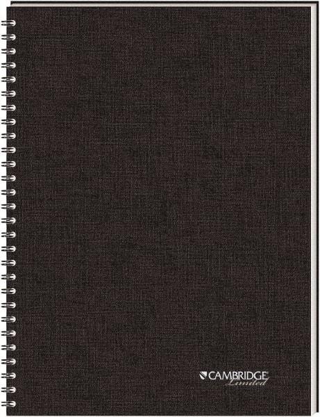 Cambridge - 80 Sheet, 5 x 8", Legal (Style) Meeting Notebook - Black - Exact Industrial Supply