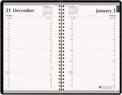 House of Doolittle - 312 Sheet, 5 x 8", Appointment Book - Black - Exact Industrial Supply