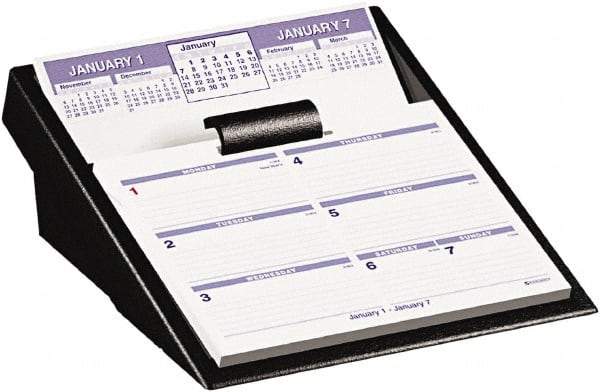 AT-A-GLANCE - 52 Sheet, 5-5/8 x 7", Desk Calendar Refill - White - Exact Industrial Supply