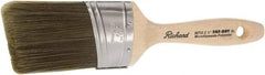 Richard - 2-1/2" Oval/Angle Polyester Angular Brush - 3-1/8" Bristle Length, 5-1/2" Wood Sash Handle - Exact Industrial Supply