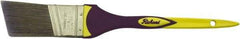 Richard - 1-1/2" Angled Polyester Angular Brush - 2-1/4" Bristle Length, 7-3/8" Rubber Sash Handle - Exact Industrial Supply