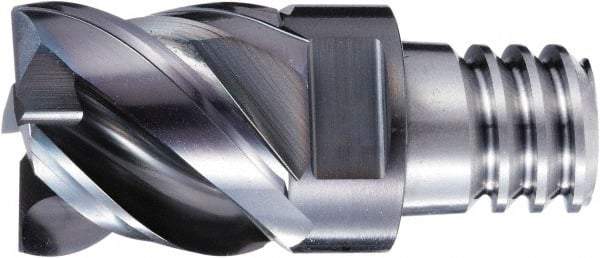 OSG - PXVC Grade XP3225 Carbide Chamfer Milling Tip Insert - Cr Finish, 4 Flutes, 25mm Cutting Diam, 25mm Depth of Cut, 45/48° Helix - Exact Industrial Supply