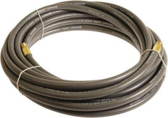 Continental ContiTech - 1/4" ID x 0.45" OD 100' Long Multipurpose Air Hose - MNPT x MNPT Ends, 300 Working psi, -10 to 158°F, 1/4" Fitting, Gray - Exact Industrial Supply